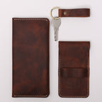 Uzun Cüzdan Kapaklı Kalemlik Anahtarlık Hediye Seti