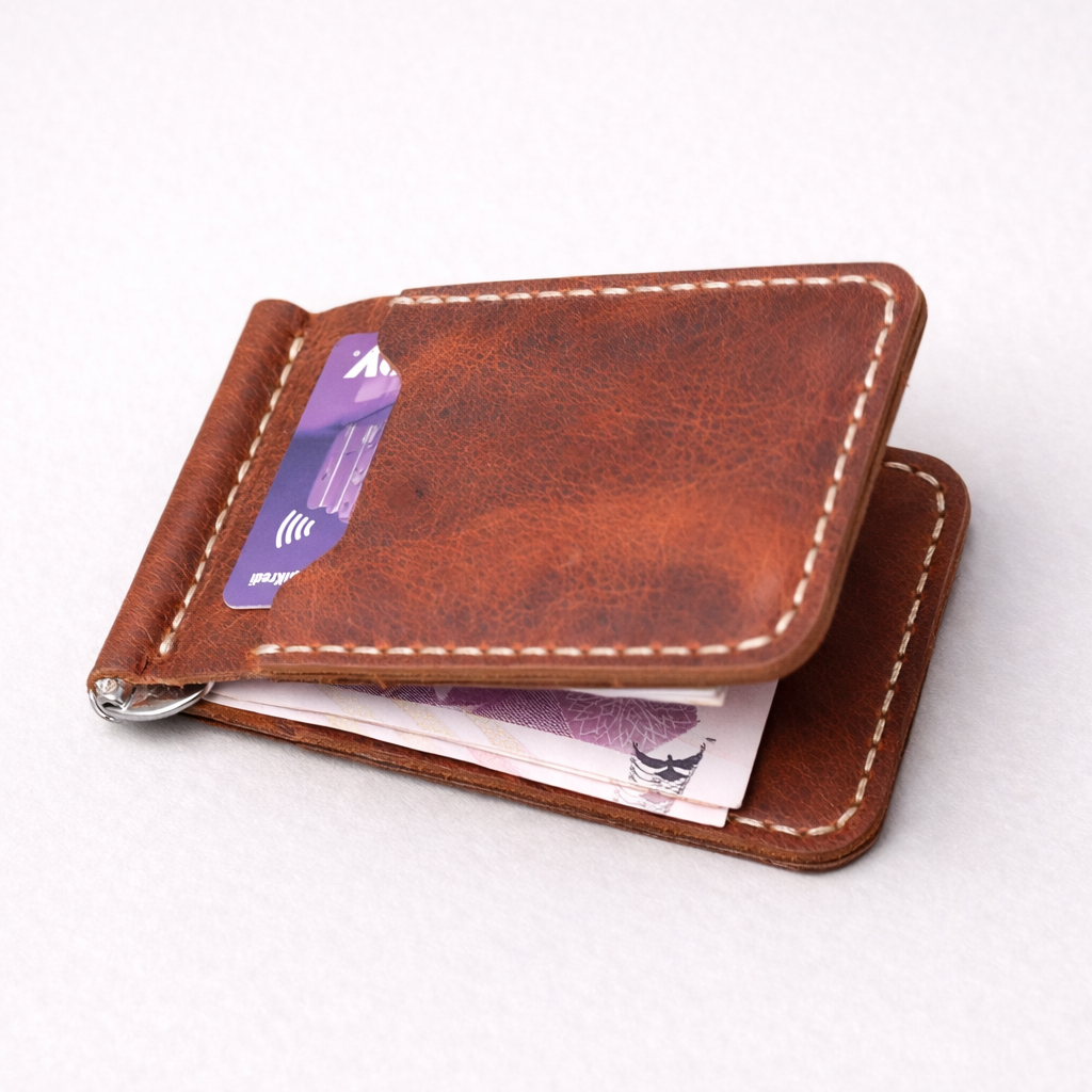 Para Klipsli Deri Kartlık