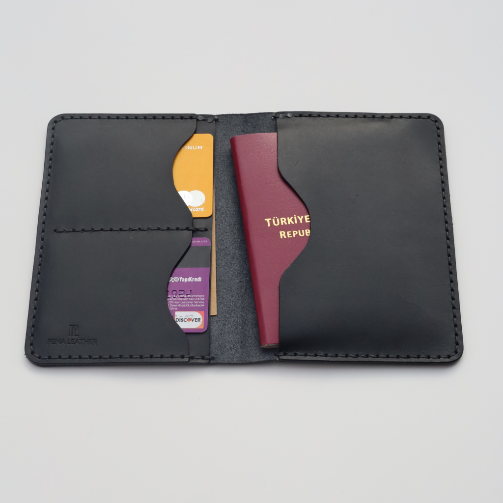 Deri Pasaport Cüzdan