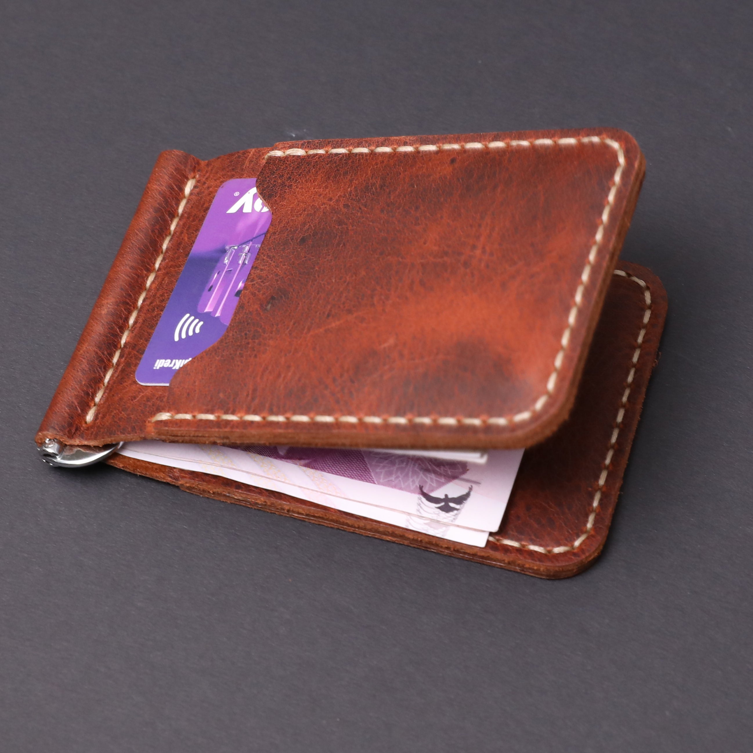 Para Klipsli Deri Kartlık