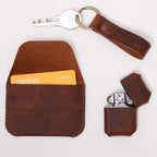 Kemerli Kartlık Anahtarlık Çakmak Hediye Seti