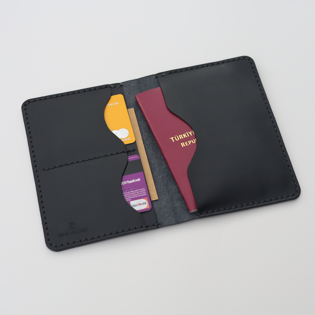 Deri Pasaport Cüzdan