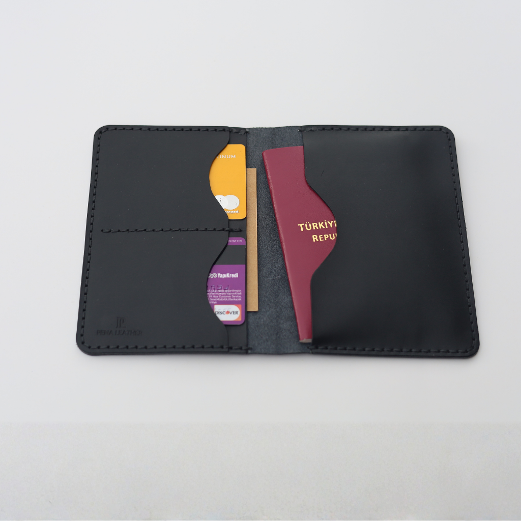 Deri Pasaport Cüzdan