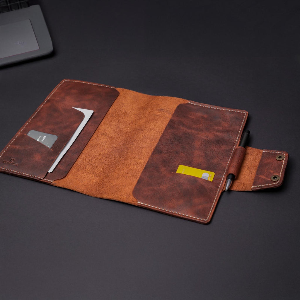 A5 Ajanda Defter Deri Kılıf Organizer