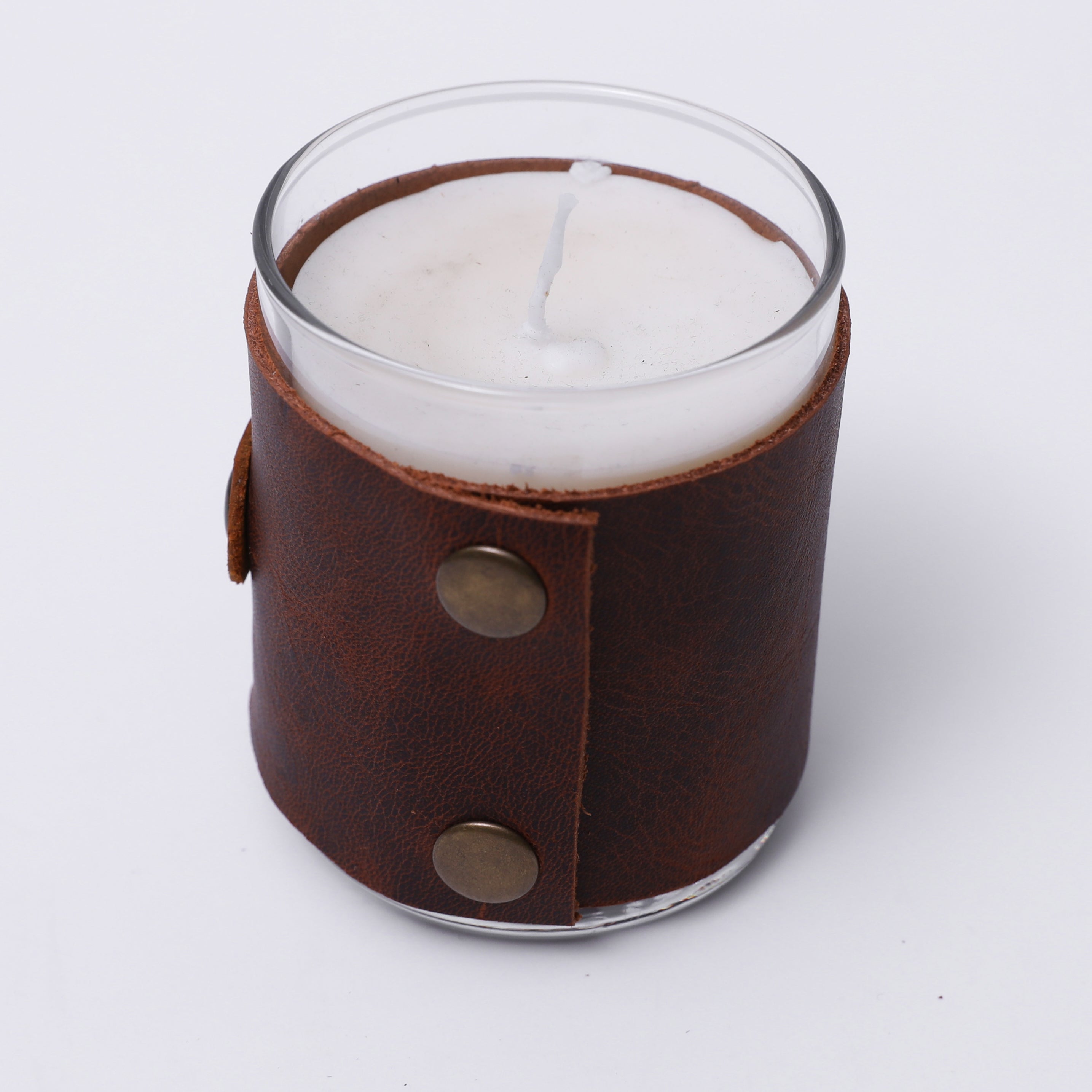 Deri Kılıflı Parafinsiz Soya Mumu
