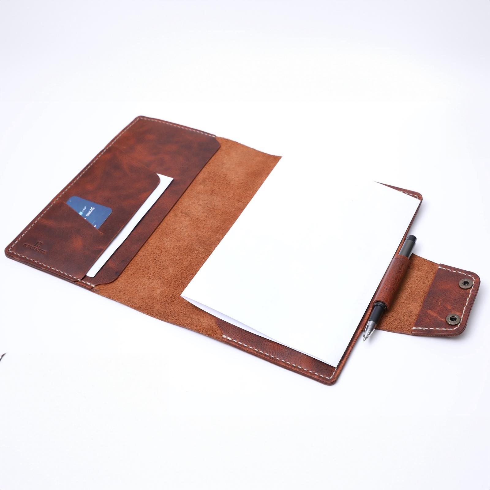 A5 Ajanda Defter Deri Kılıf Organizer