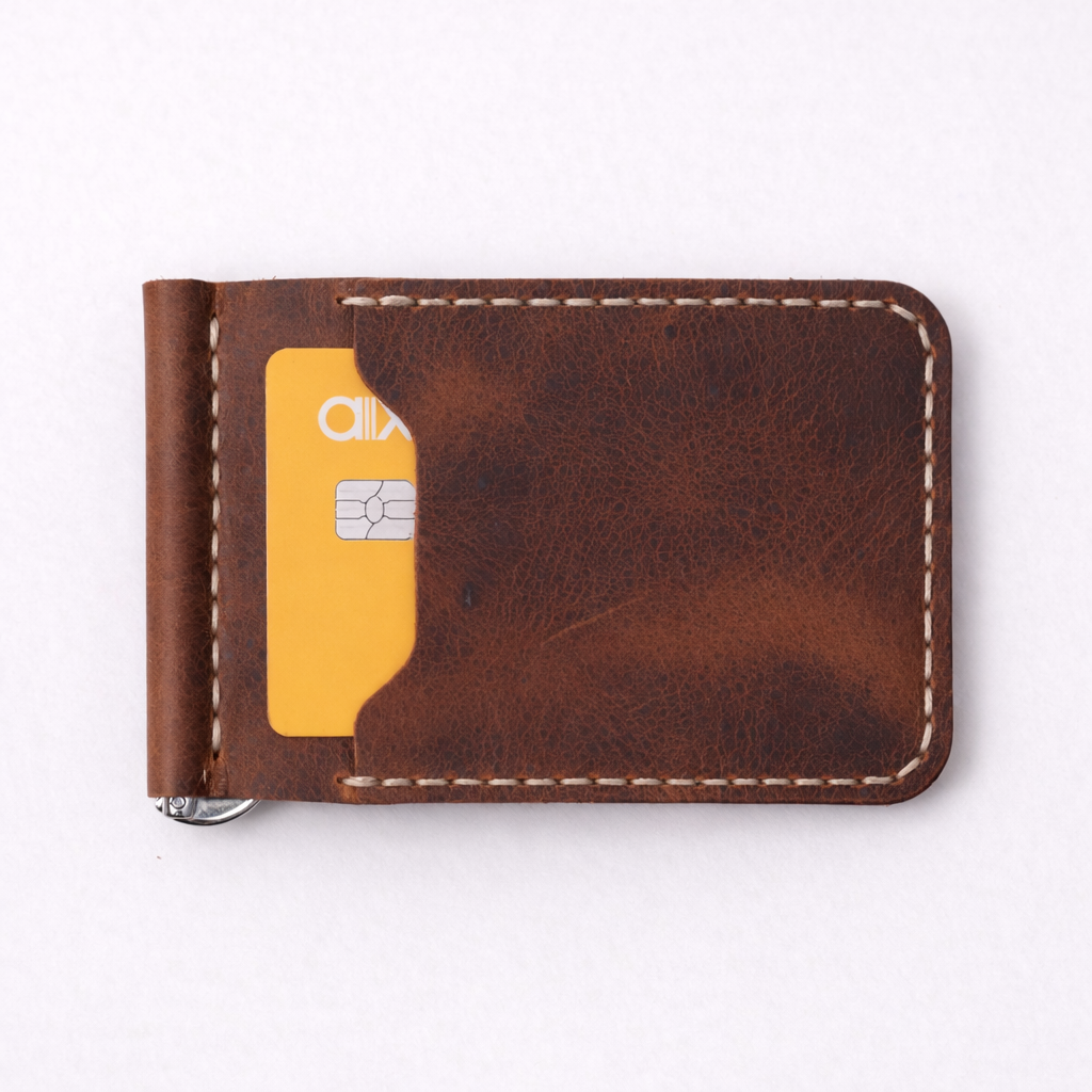 Para Klipsli Deri Kartlık