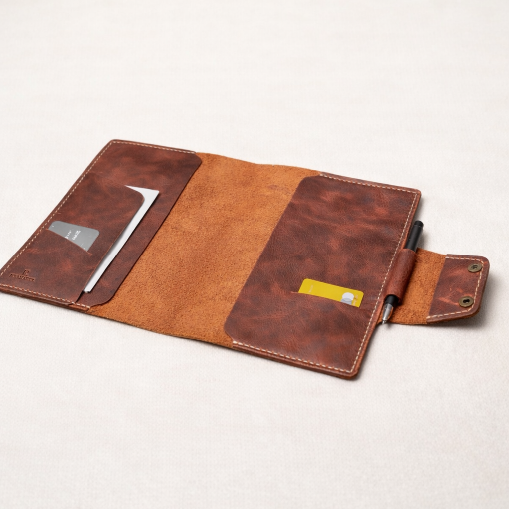 A5 Ajanda Defter Deri Kılıf Organizer