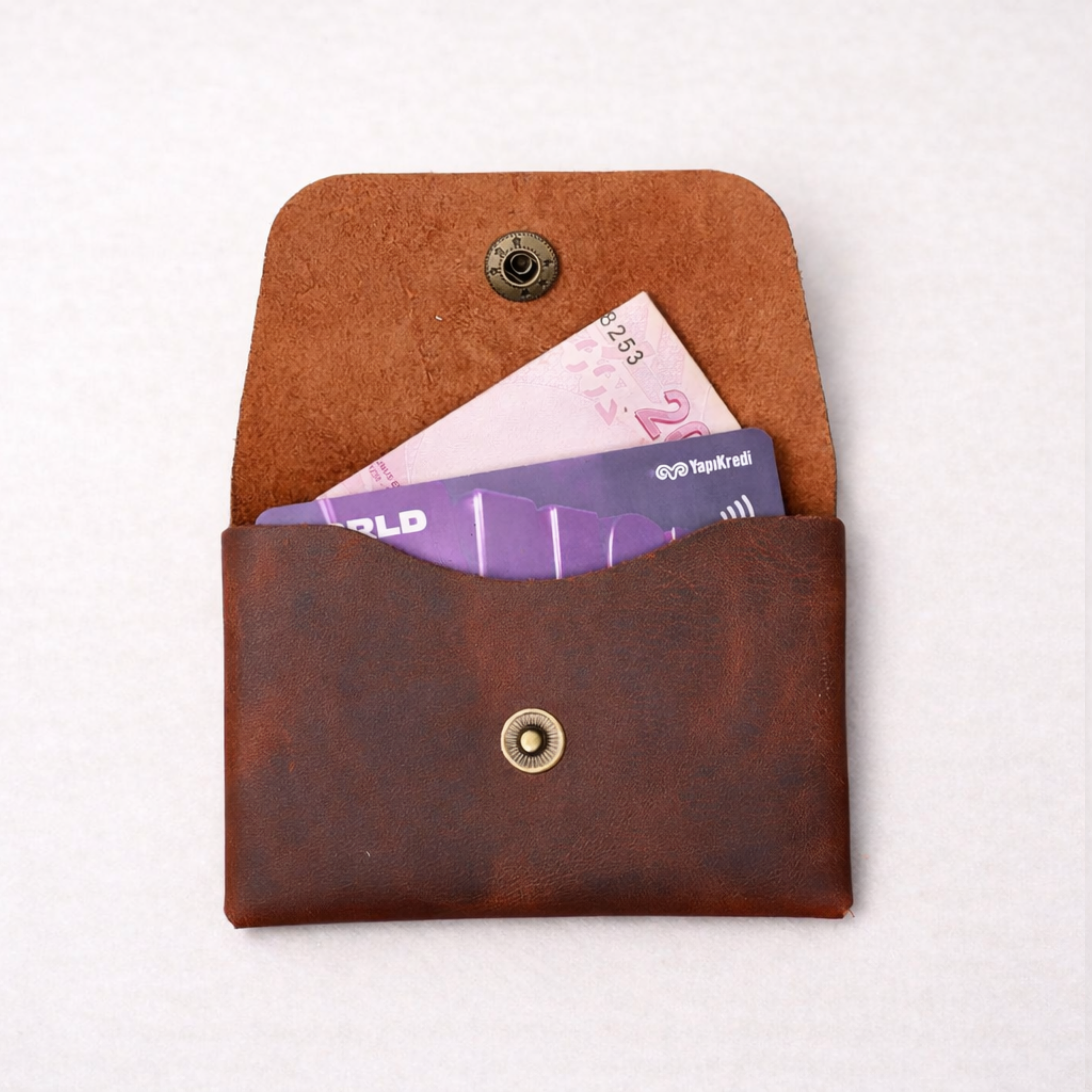 Dikişsiz Deri Kartlık