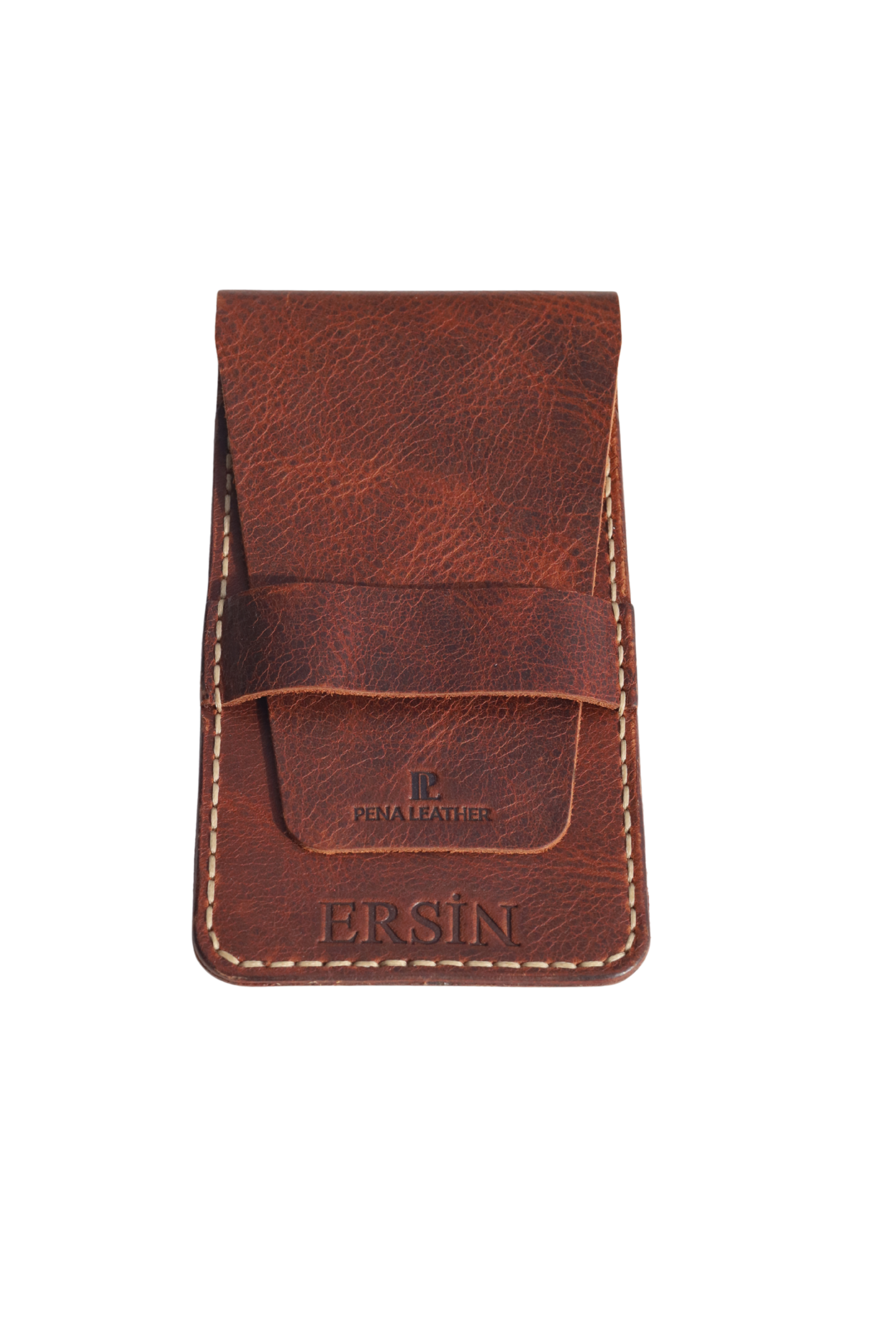 Kapaklı Deri Kalemlik