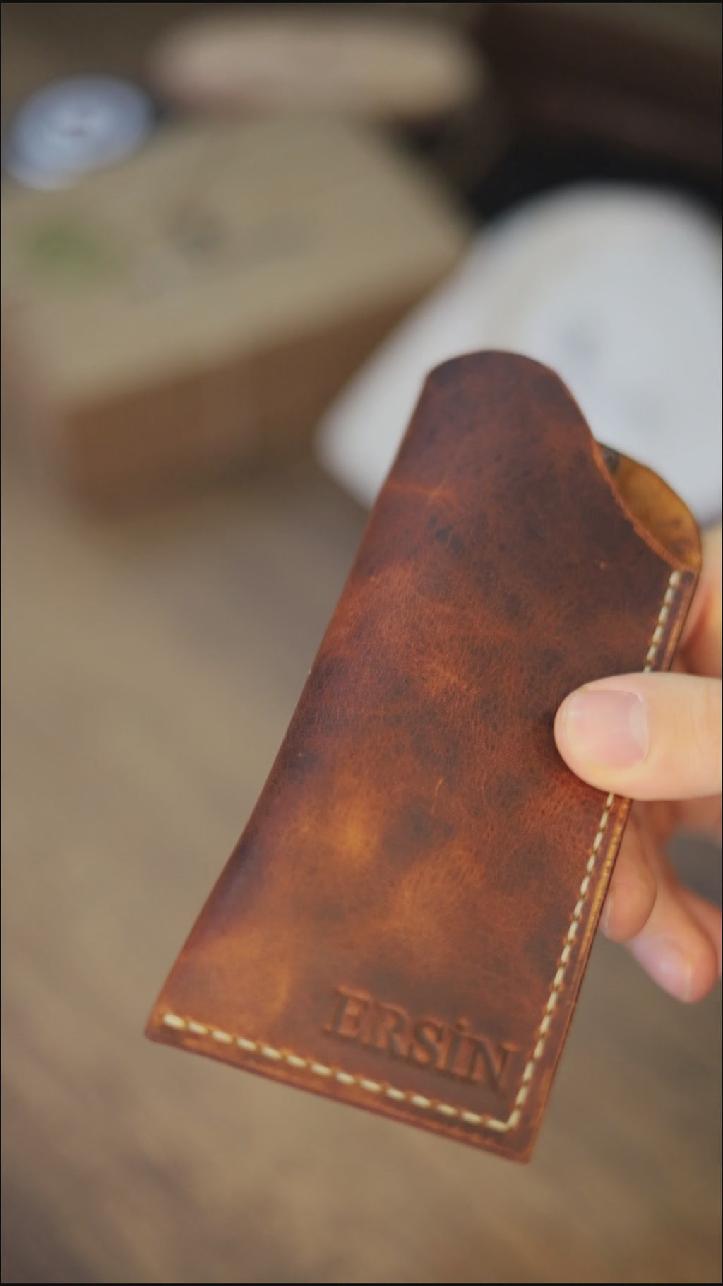 Deri Gözlük Kılıfı