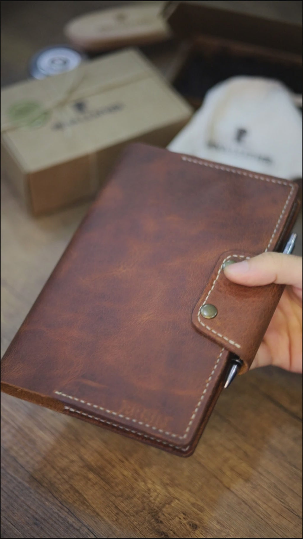 A5 Ajanda Defter Deri Kılıf Organizer